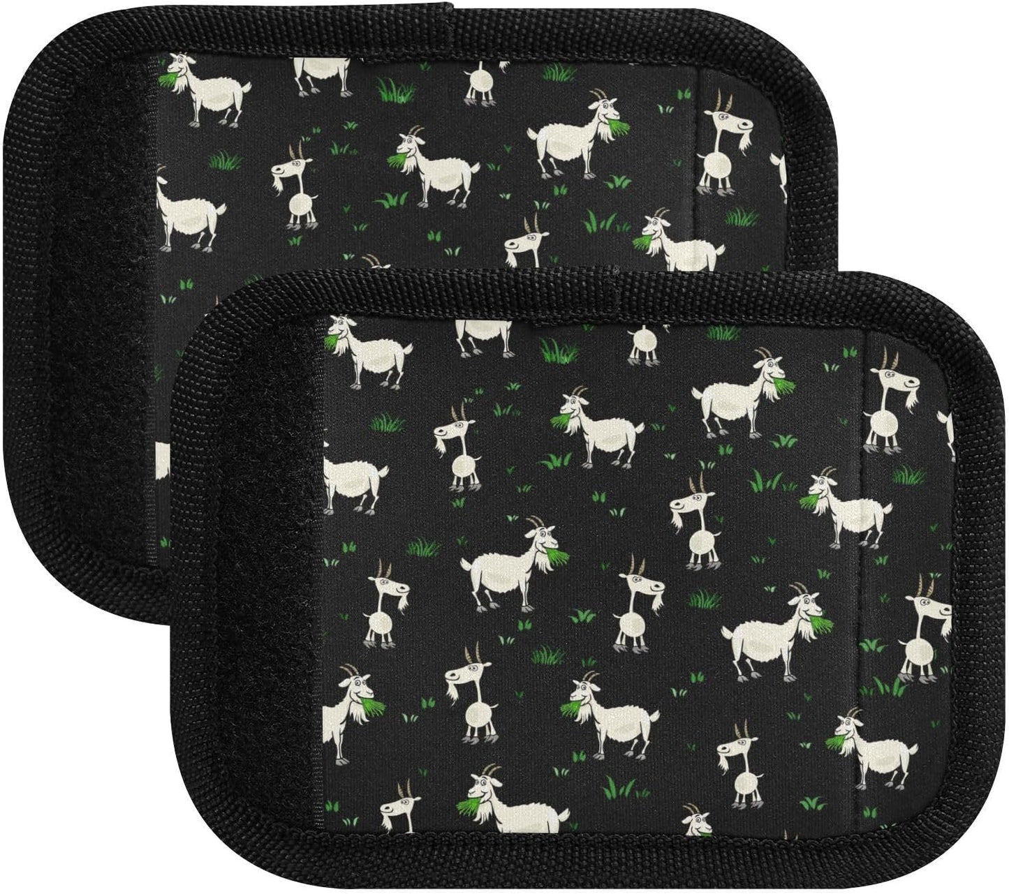 Goat 2 Pack Luggage Handle Wrap for Suitcase Luggage Identifier Travel Tags Handle Protection Sleeve Cover