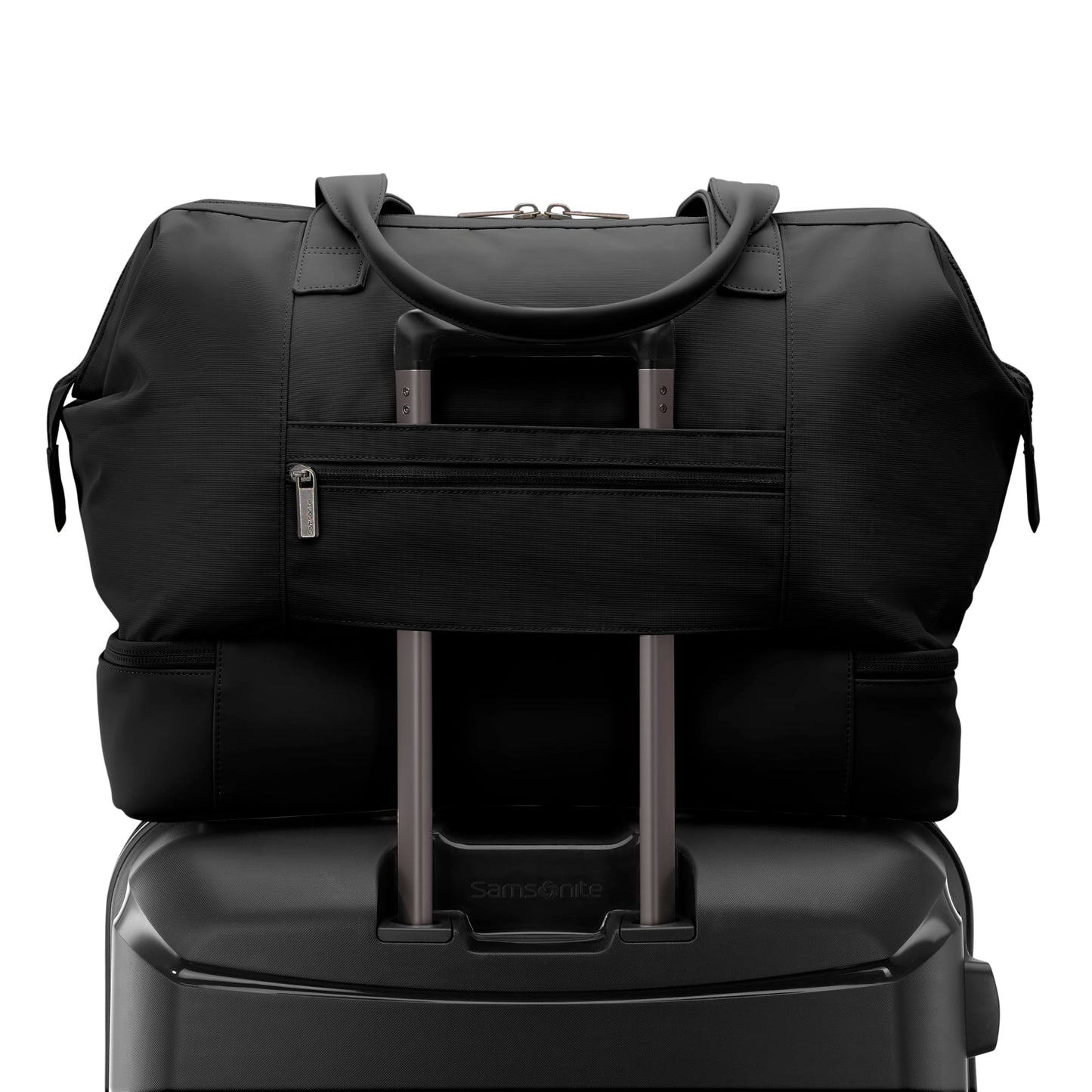 Samsonite Better Than Basics Weekender Duffle – Drop Bottom Travel Bag with 14” Laptop Compartment
