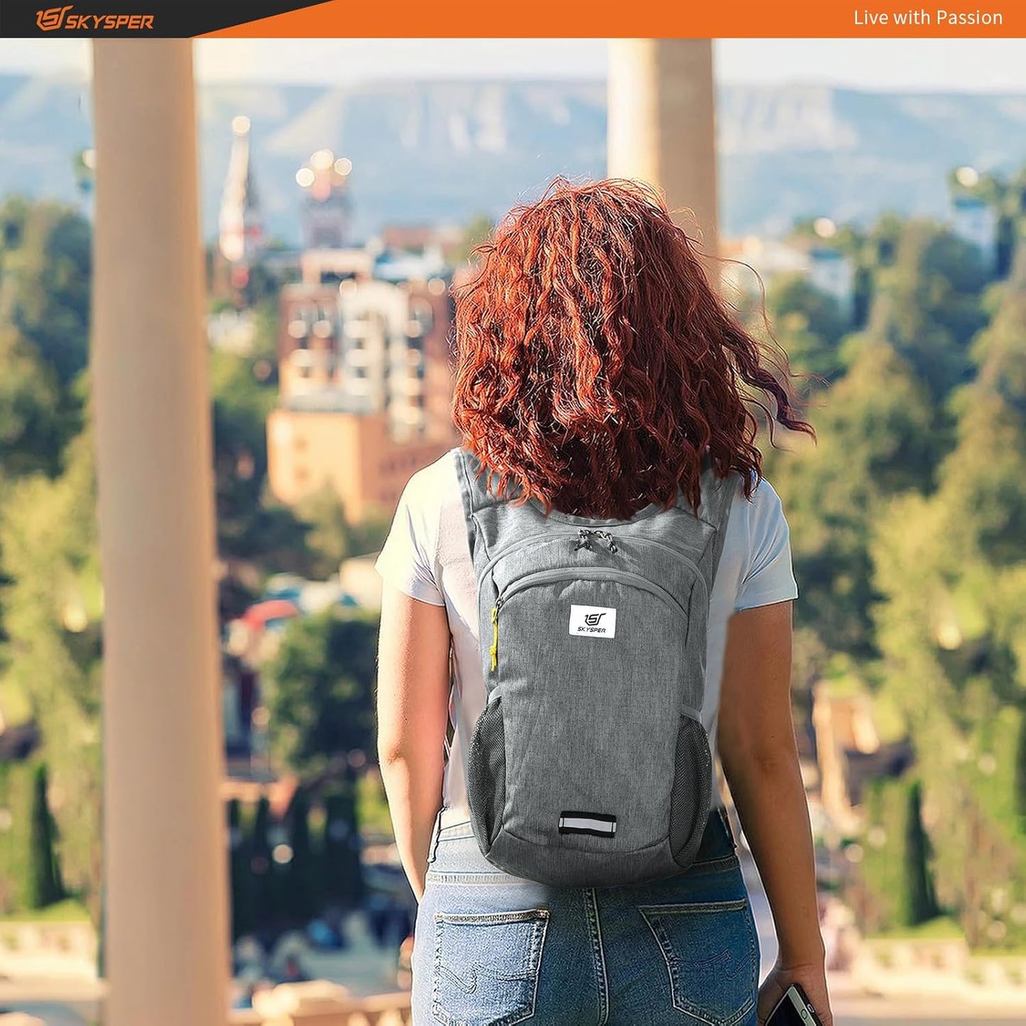 SKYSPER 10L Hiking Backpack Lightweight Packable Back Pack Small Travel Daypack for Women Men Foldable Outdoor Rucksack
