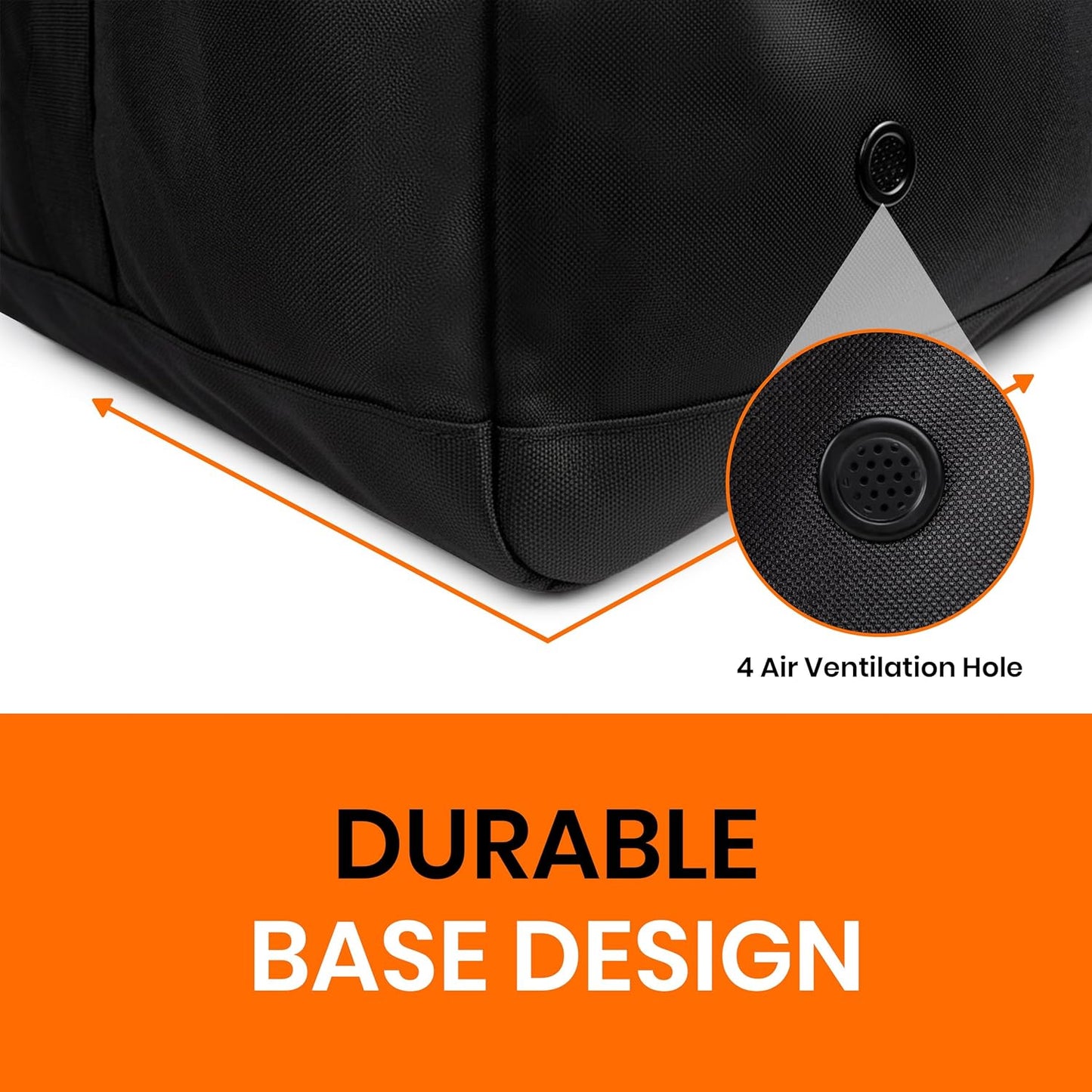 Fitdom 132L 36" Heavy Duty Extra Large Sports Gym Equipment Travel Duffel Bag W/Adjustable Shoulder & Compression Straps. Perfect for Soccer Baseball Basketball Hockey Football Team Coaches & More