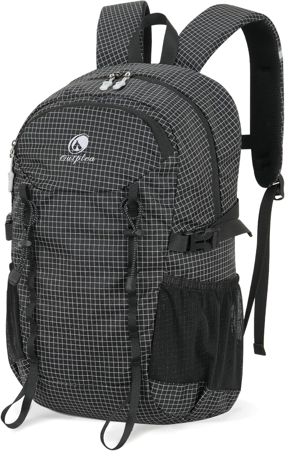 20L Small Waterproof Hiking Backpack Men, Lightweight Small Travel Backpack for Outdoor, Black