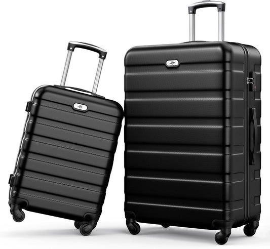 Suitour Luggage Sets 2 piece, Lightweight Luggage Set with Spinner Wheels, 19/27 inch Travel Suitcase Set