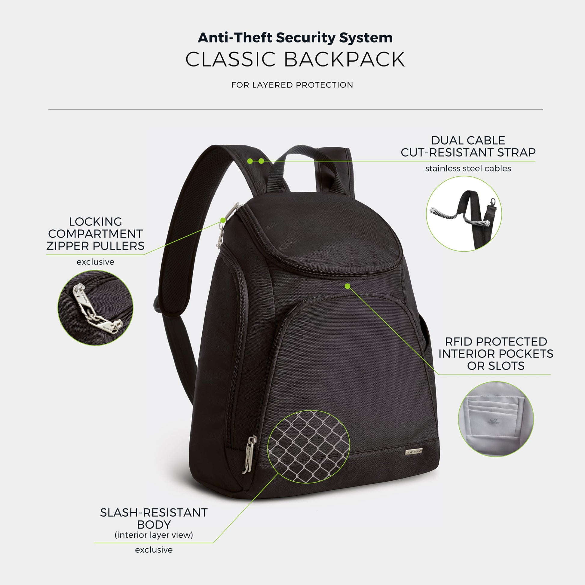 Travelon Anti-Theft Classic Backpack