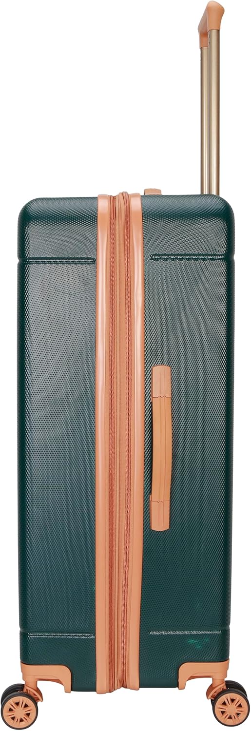 Dockers Hooper Hardside Expandable 8-Wheel Spinner Travel Luggage, Ponderosa Pine, 24-Inch Checked