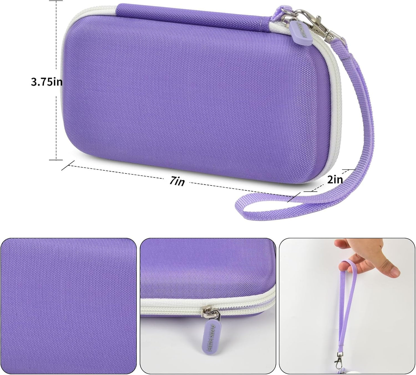 ANKHOH Portable Bank Charger Case for OHOVIV for SABANI for Charmast for VRURC for YILANS for CFIAI for LOVELEDI for RGVOTA for Miday for RONEGN for POIYTL for IAPOS Fast Charging Battery(Purple
