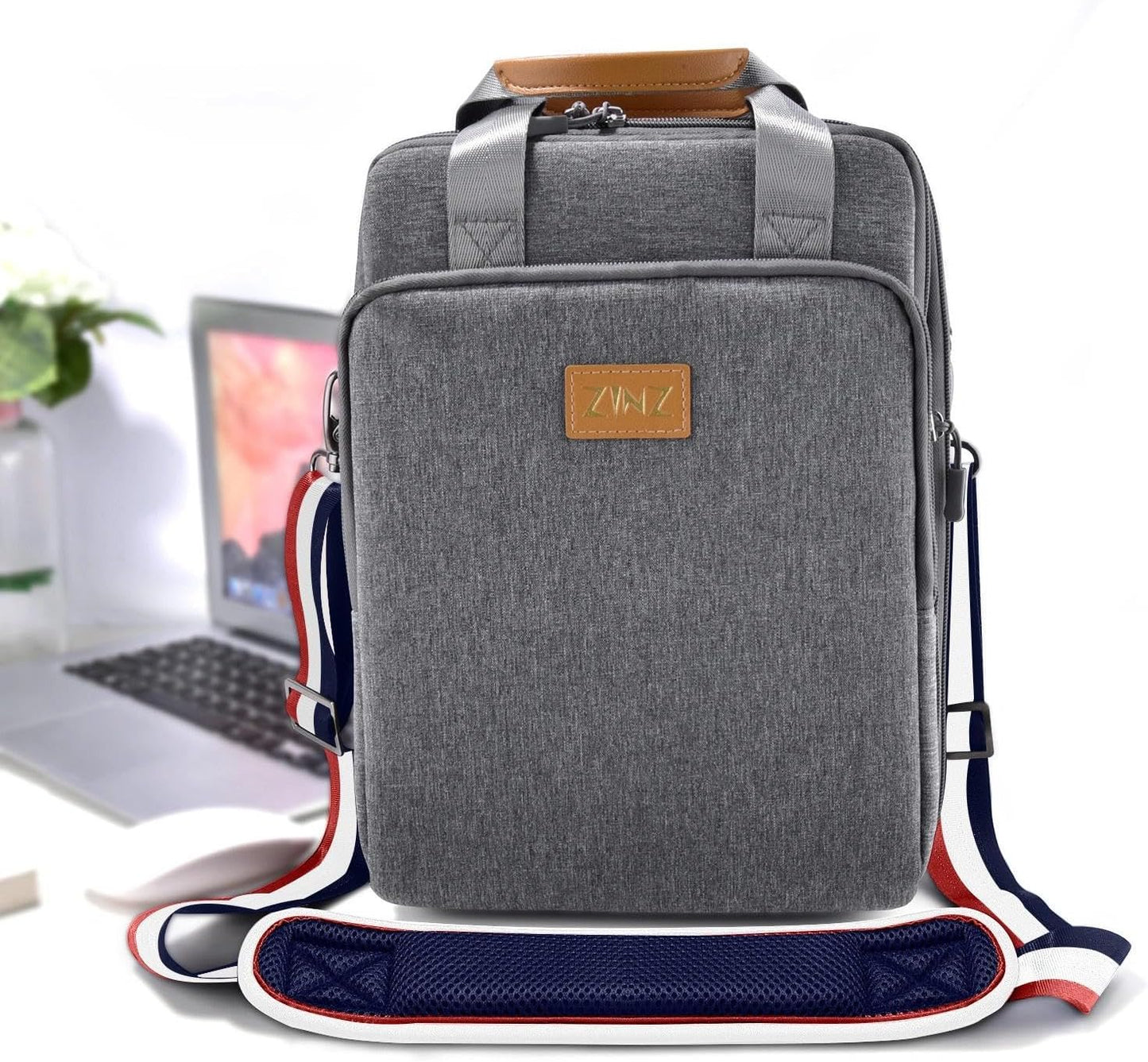 ZINZ Shoulder Strap 58" Ultra-Thick Fixed Padded and Adjustable Buckles Crossbody Strap for Briefcase Laptop Bag Luggage