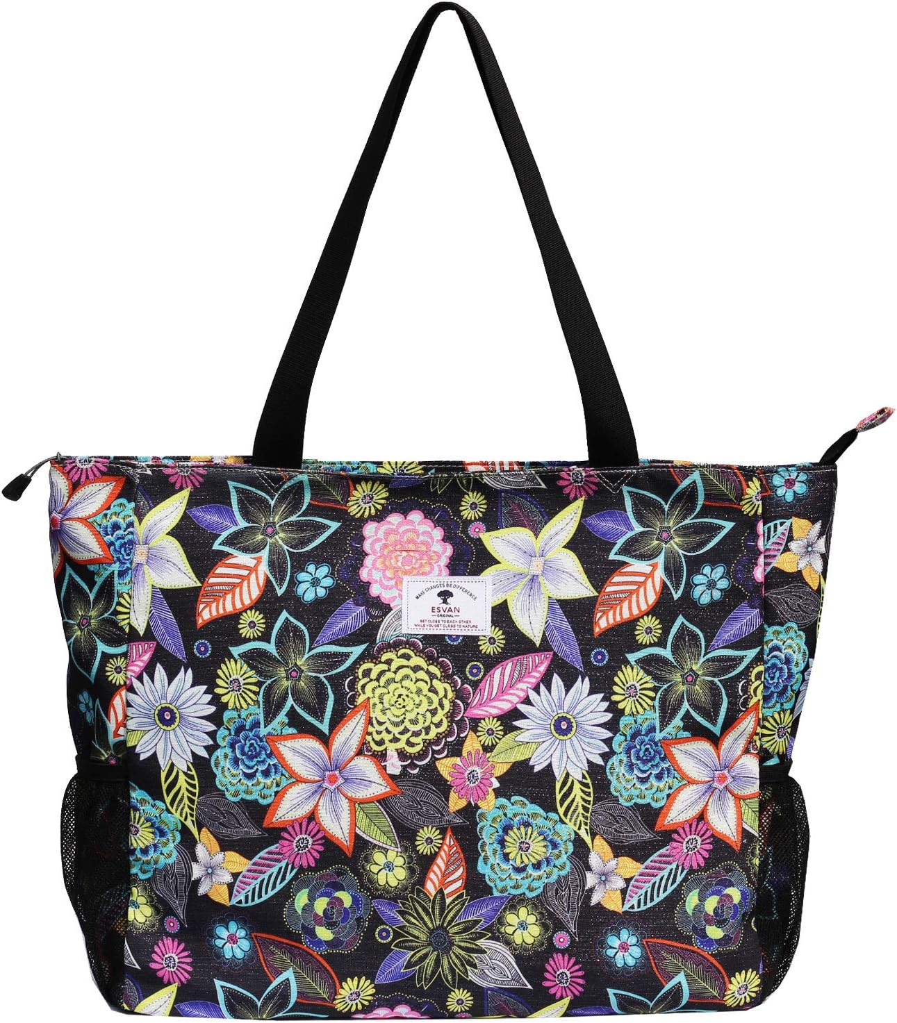 LARGE BEACH BAG Water Resistant Lightweight 20 inch Women Oversize Tote Bag for Gym Beach Travel Pool Yoga Nurse