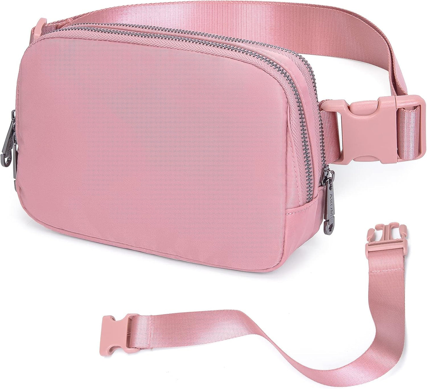 AROME Mini Belt Bag for Women, Fashion Waist Packs Fanny Pack Crossbody Bags with Strap Extender for Women Men, Waterproof Waist Bag Hip Bum Bag for Casual Travel Running Hiking Outdoor Sports