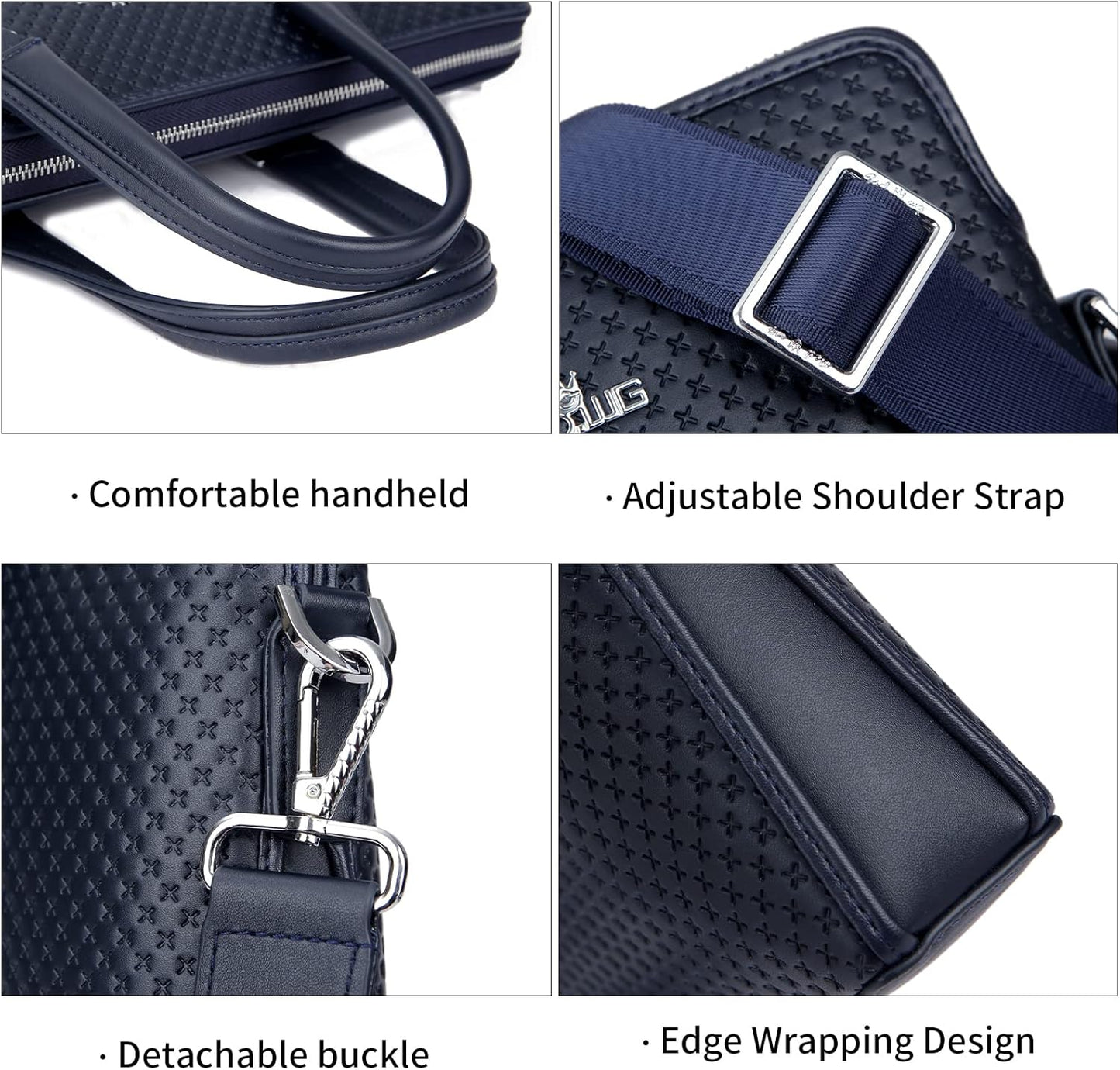 FSD.WG]Business Bag Leather Briefcase Shoulder Laptop Business Bag for Men