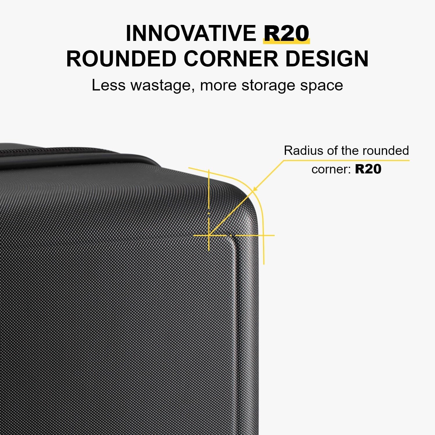 LEVEL8 Carry on Luggage Airline Approved, Small Carry-on Suitcases with Wheels, Lightweight