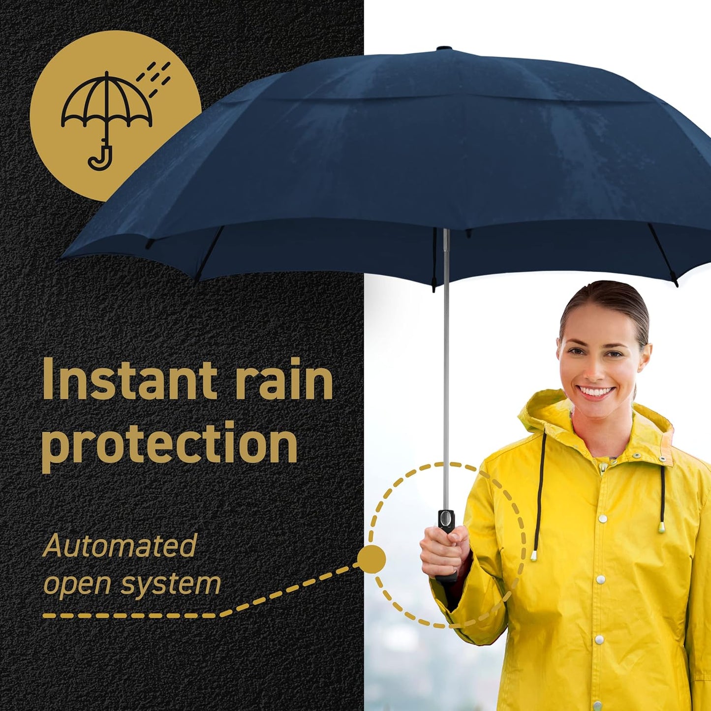 EEZ-Y Folding Golf Umbrella