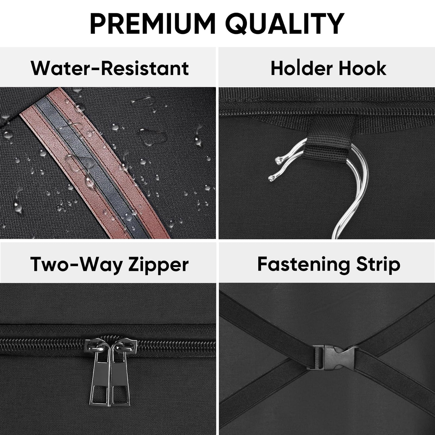 BALEINE Travel Garment Bag, Travel Suit Bag for Men, Water Resistant Carry on Garment Bag for