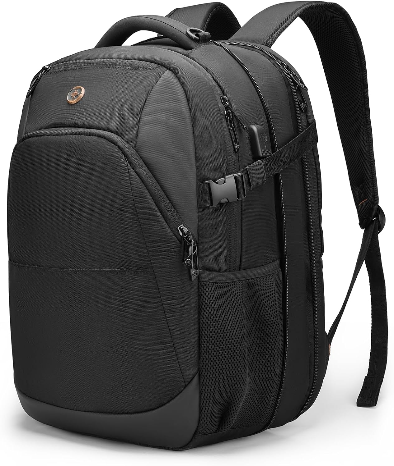 Swissdigital Design Travel Laptop Backpack, 35L Expandable Large College Laptops Backpack with USB