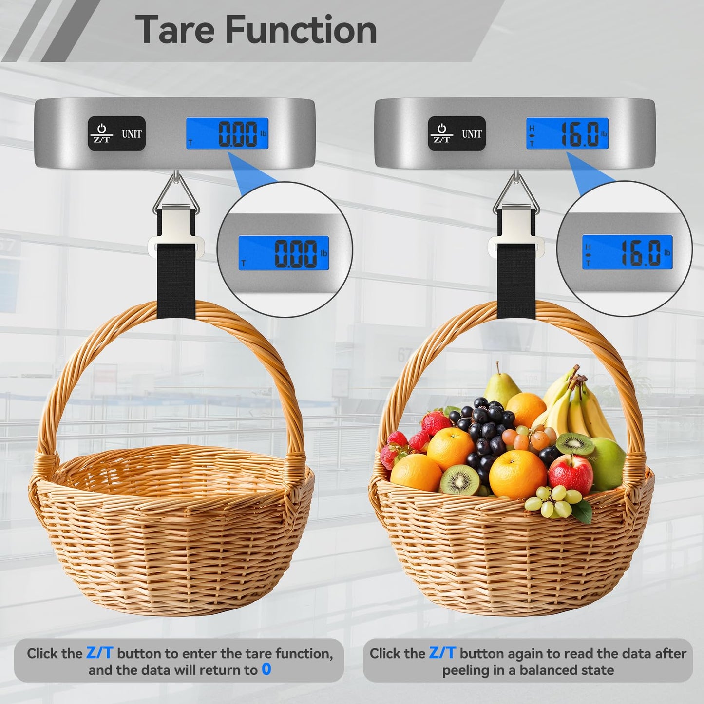 Luggage Scale Dr.meter 2 Pack Travel Essential Digital Luggage Weight Scale