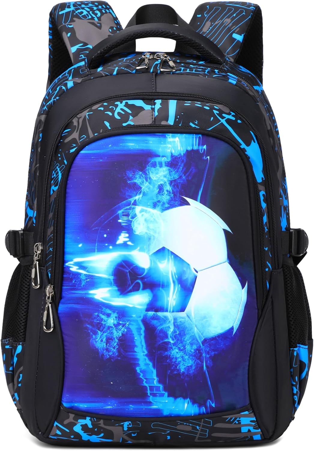 Boys Backpack Elementary School Bookbag Waterproof Durable Sturdy Kids Schoolbag Casual Travel Daypack(Blue)
