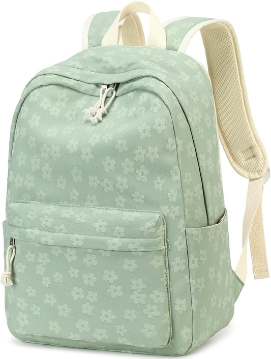 LEDAOU School Backpack Teen Girls Lightweight Bookbag Elementary Middle School Backpacks College Laptop Bag Travel Daypack
