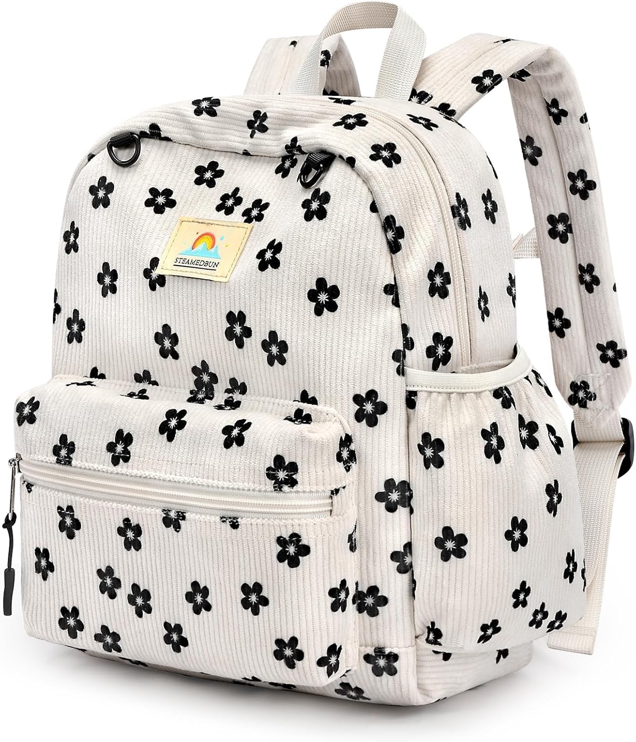 STEAMEDBUN Corduroy Toddler Backpack for Girls 2-4: Kids backpack for Boys Girls - 12 inch