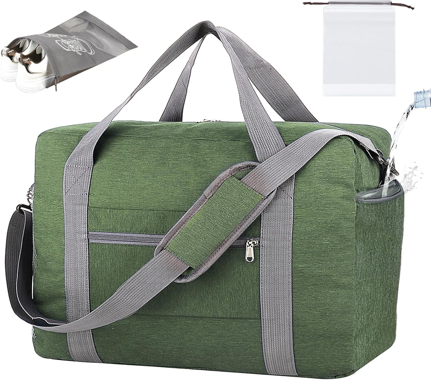 For Spirit Airlines Personal Item Bag 18x14x8 with Wet Pocket Foldable Travel Duffel Bag Underseat Carry on for Men & Women