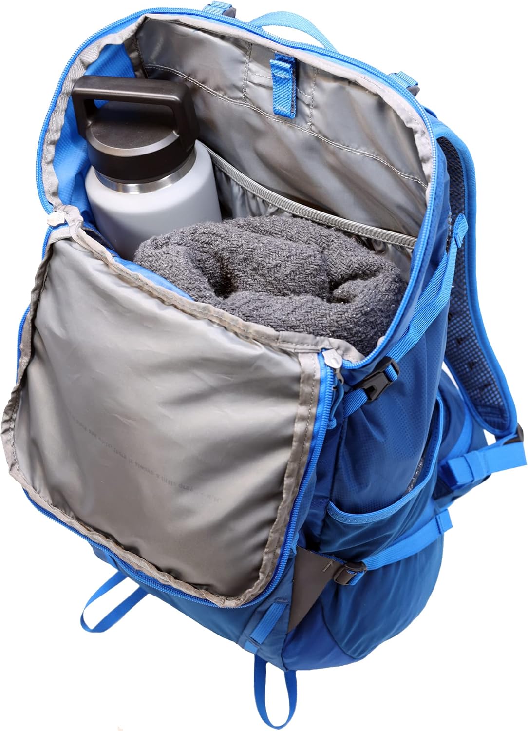 Eddie Bauer Adventurer Backpack with Organization Compartments and Hydration/Laptop Compatible Sleeve, Adventurer - True Blue, 30L