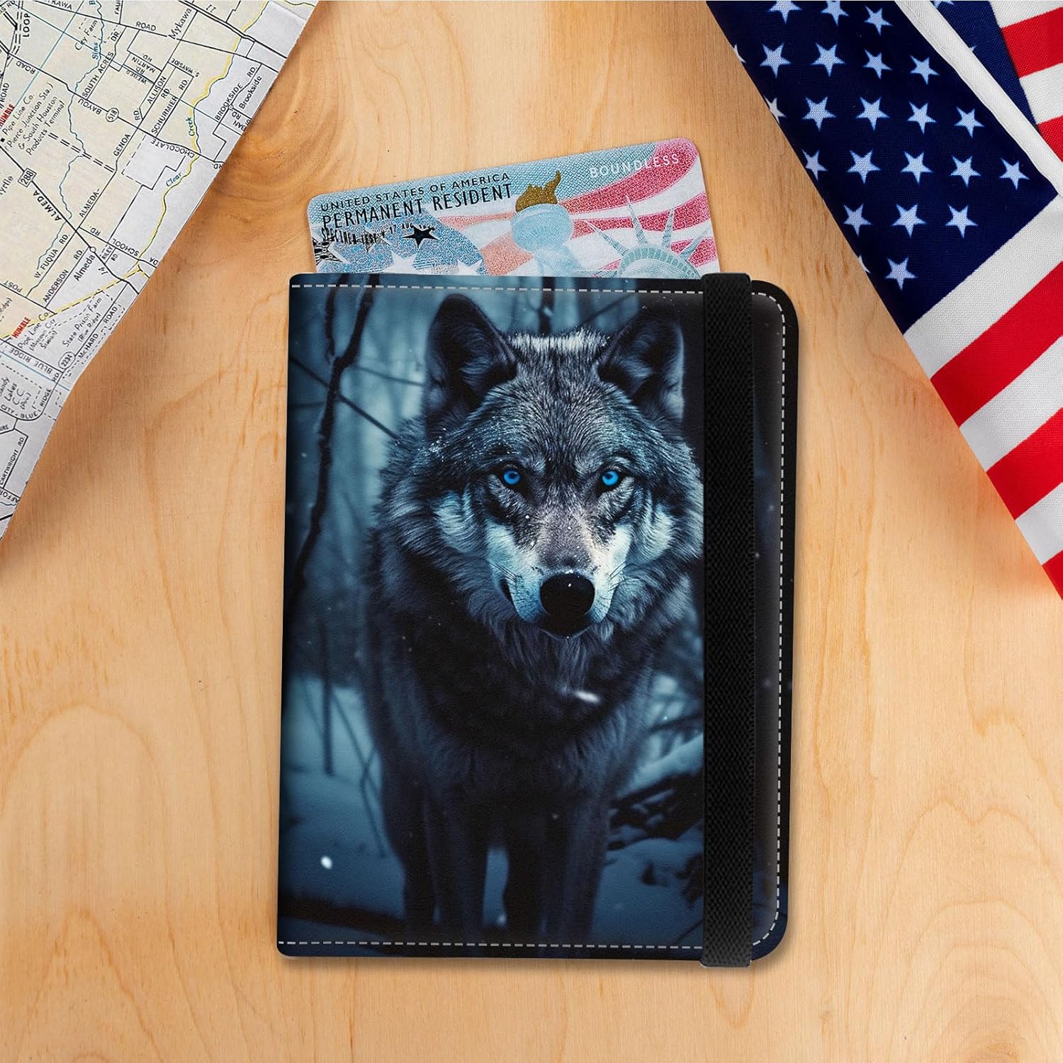 Passport Holder Cover Wallet Travel Essentials RFID Blocking Case Leather Passport Cover Wallet