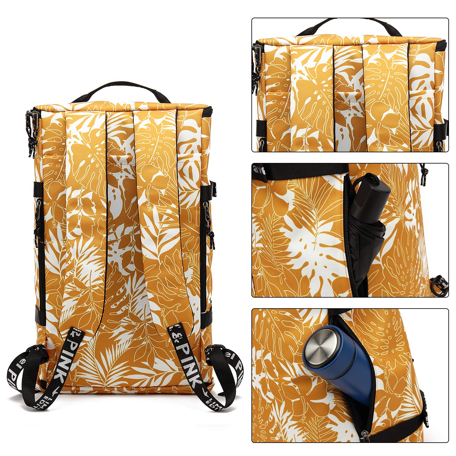 Kalesi Gym Duffle Bag Backpack 4-Way Waterproof with Shoes Compartment for travel Sport Hiking