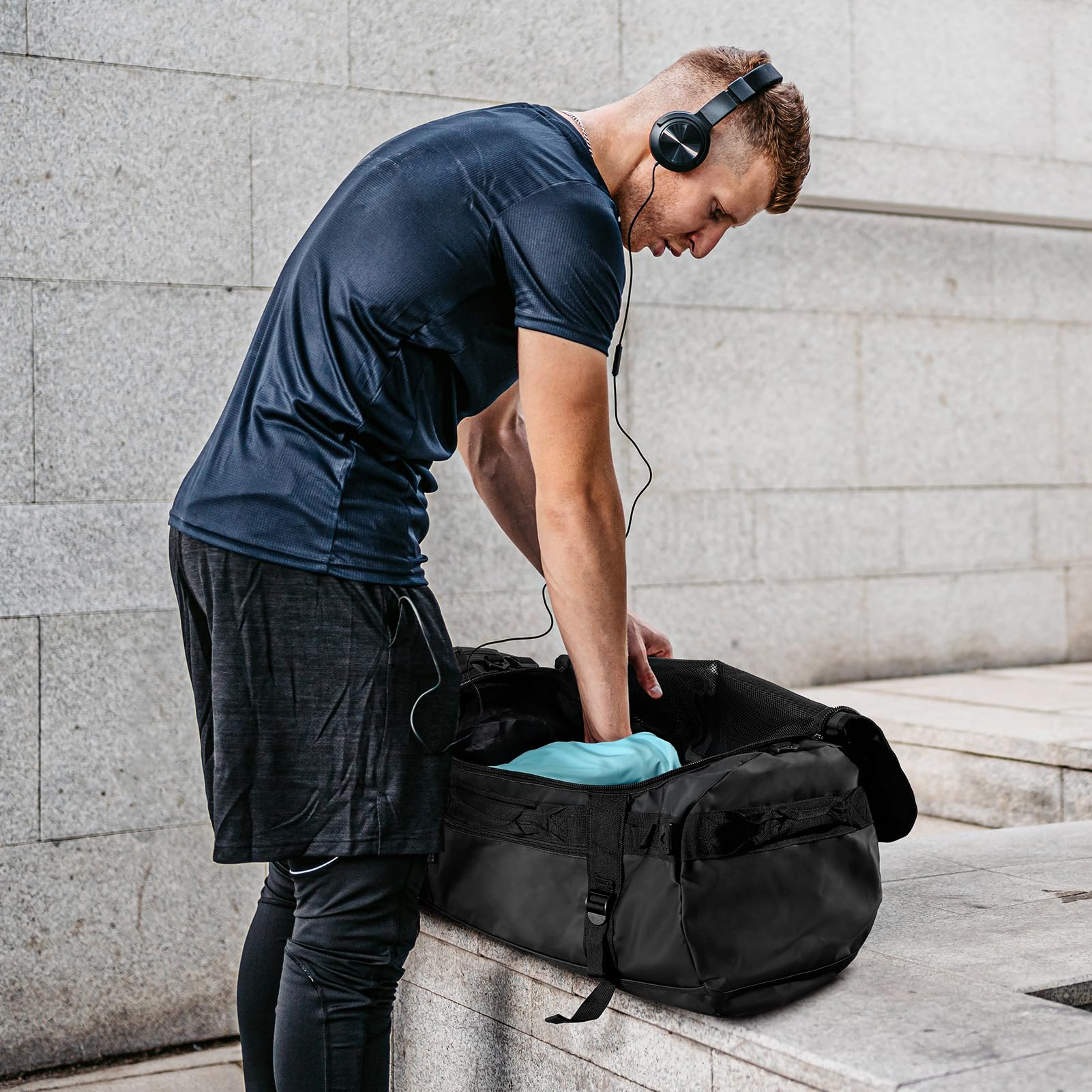 MIER Large Duffle Bag Backpack for Travel Camping Gym Sports, 45L/60L/90L