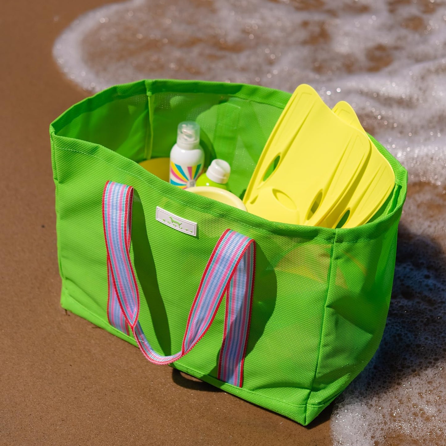 SCOUT Roadtripper - Large Beach Tote Bags For Women - Sandproof Breathable Woven Beach Bag, Pool Bag And Travel - Mom Bag