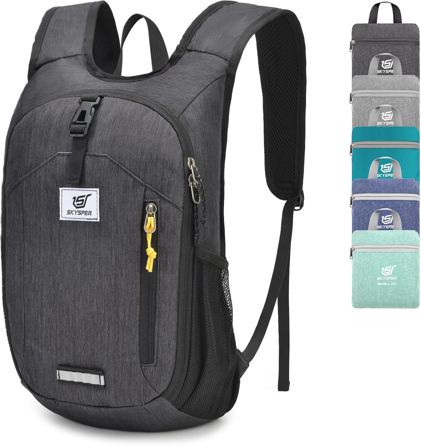 SKYSPER Small Hiking Backpack 10L Foldable Daypack Packable Lightweight Hiking Daypack Travel Day