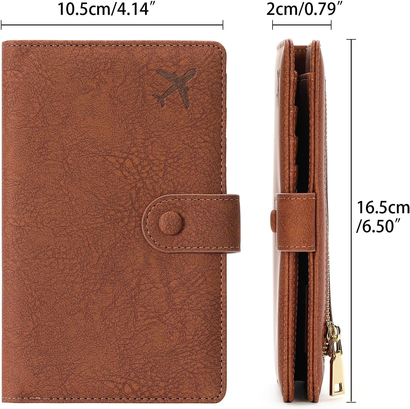 RFID Blocking Passport Wallet Cover Case Travel Document Organizer for Women and Men,Travel Wallet for Credit Card