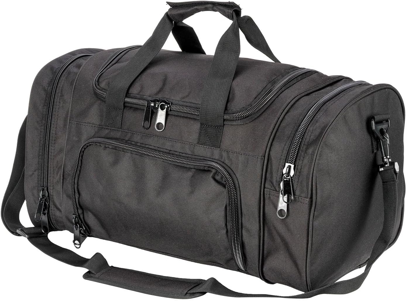 Gym Bag Duffle Bags for Men Women with Shoes Compartment Sport Weekend Travel Overnight Carry On Bag for Tactical Military Travel Work Out Bags (Black)