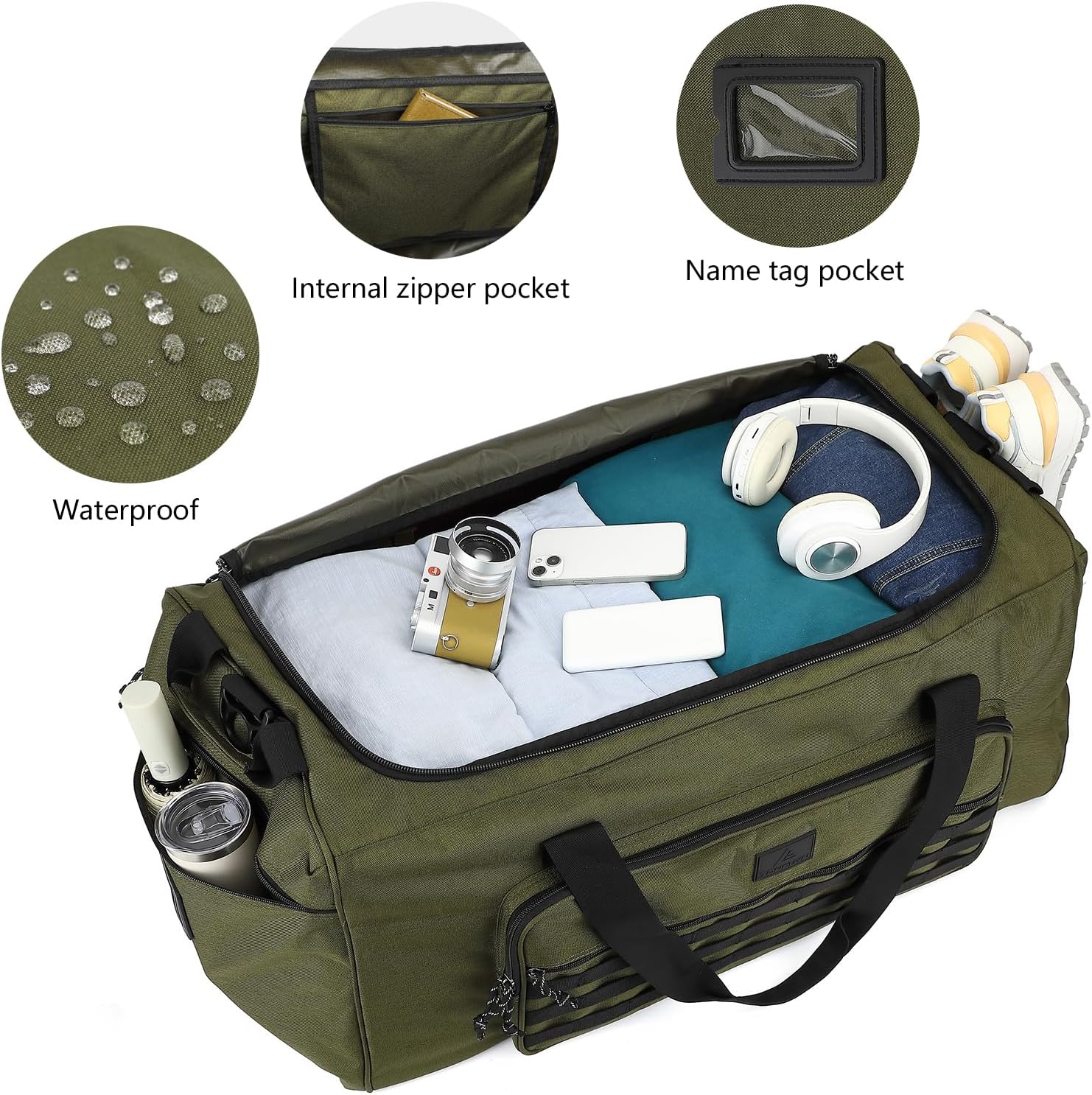 125L Extra Large Gym Duffle Bag for Men Women with Shoes Compartment Heavy Duty Tactical Sports