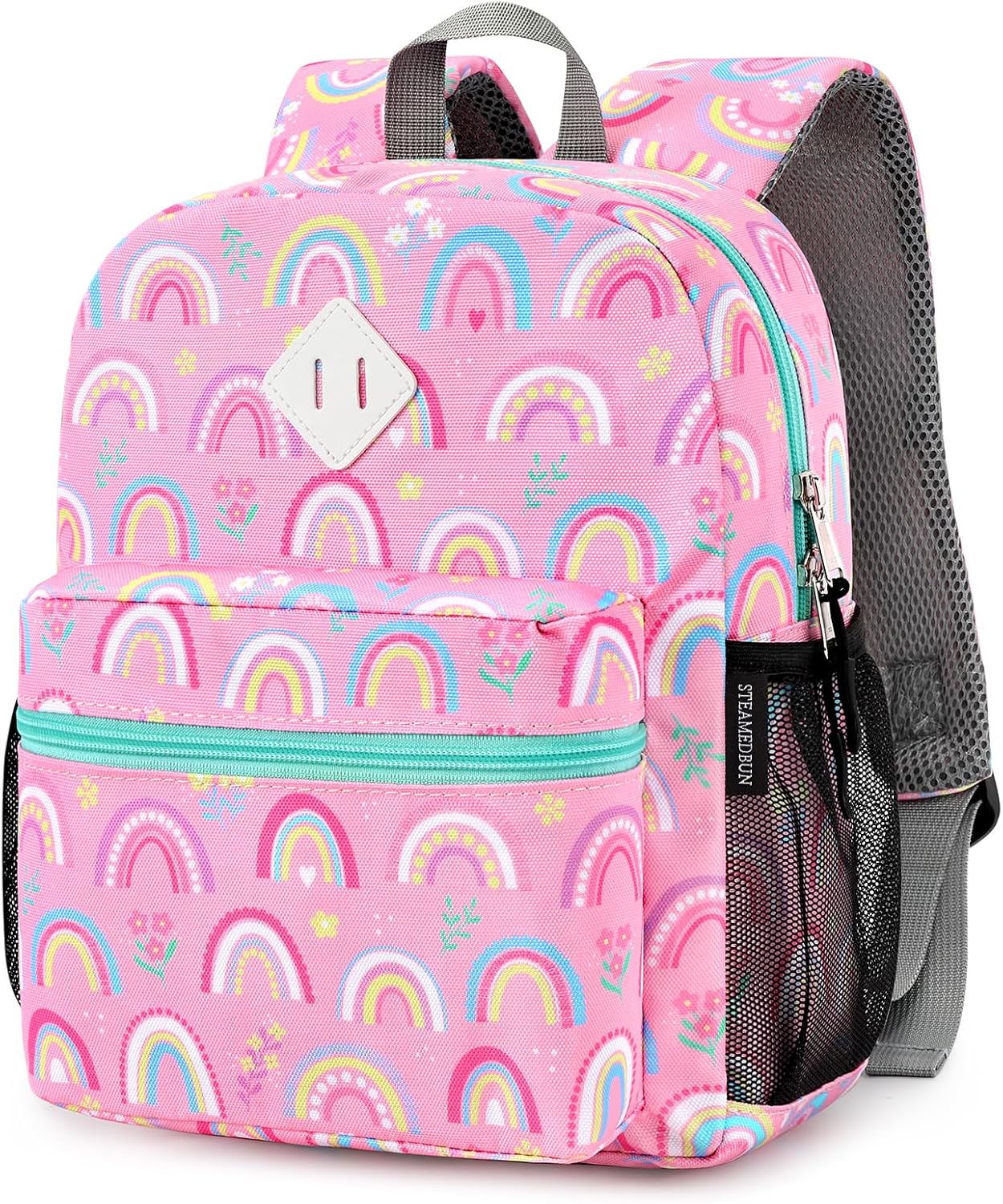 STEAMEDBUN Toddler Backpack for Boys 2-4,Rainbow Preschool Backpack for Baby Daycare,Mini