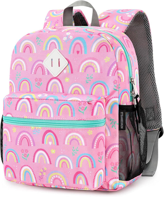 STEAMEDBUN Toddler Backpack for Boys 2-4,Rainbow Preschool Backpack for Baby Daycare,Mini