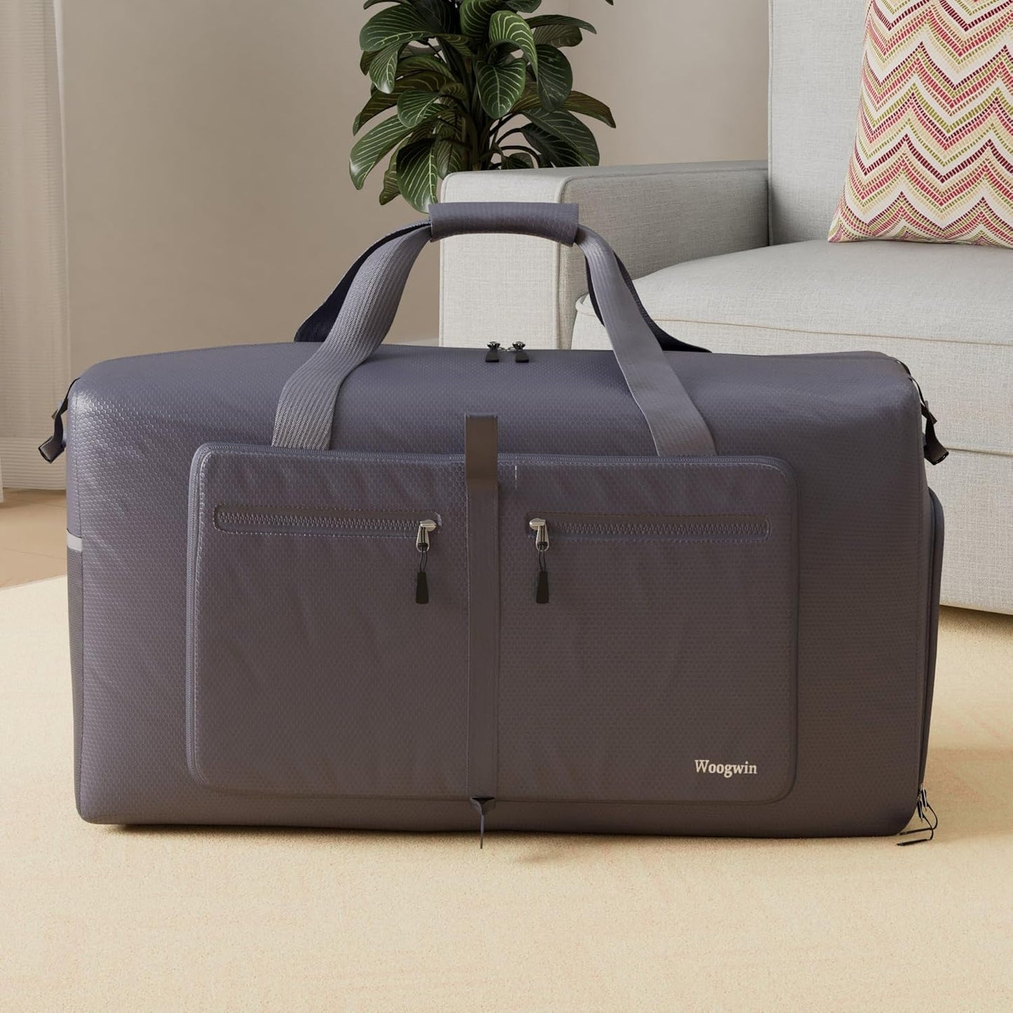 Woogwin Travel Duffel Bag Large Foldable Waterproof Overnight Bag for Beach Swim Bags Pool Sports
