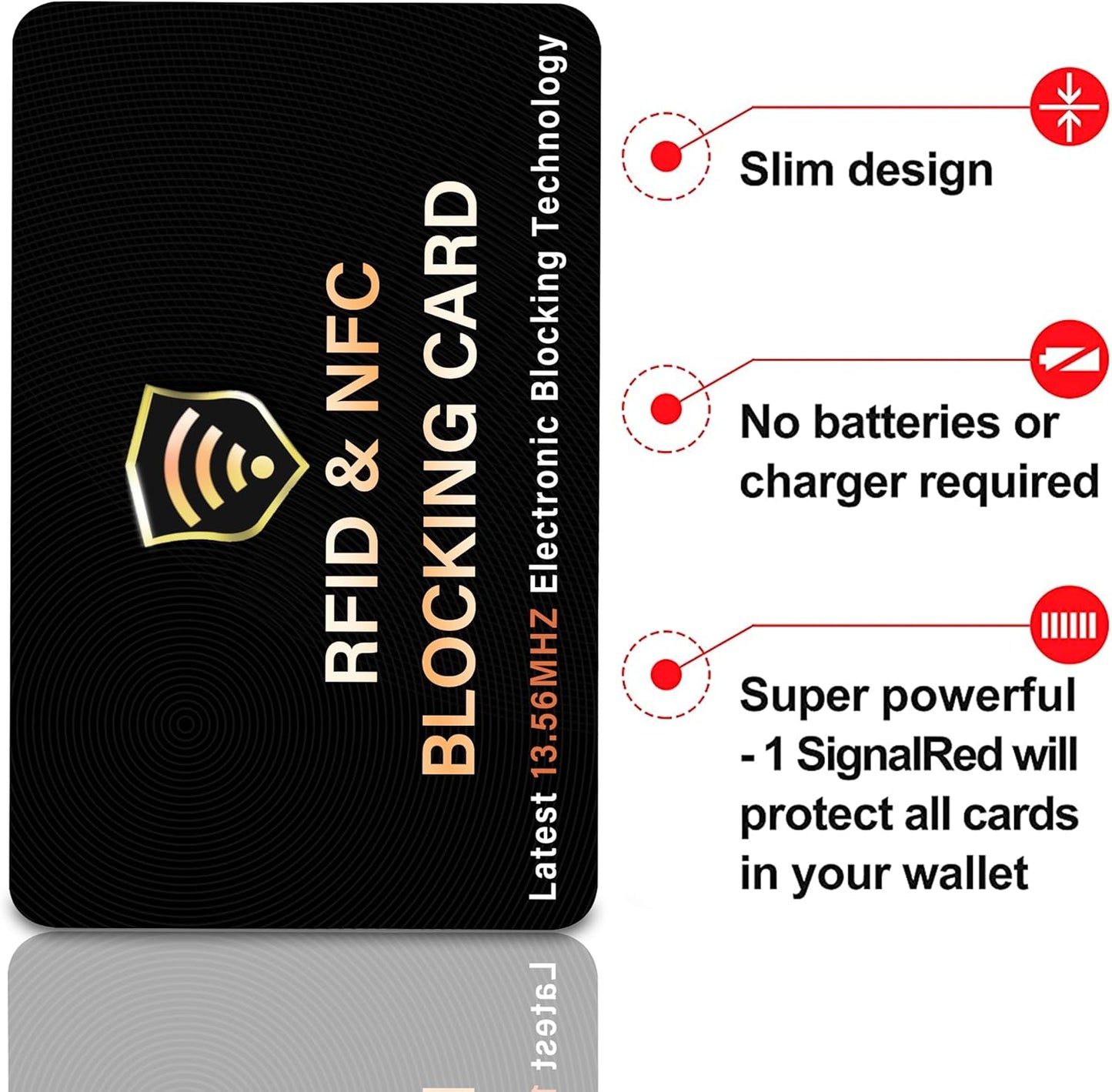 SaiTech IT 10 Pack RFID Blocking Card, One Card Protects Entire Wallet Purse, NFC Contactless Bank