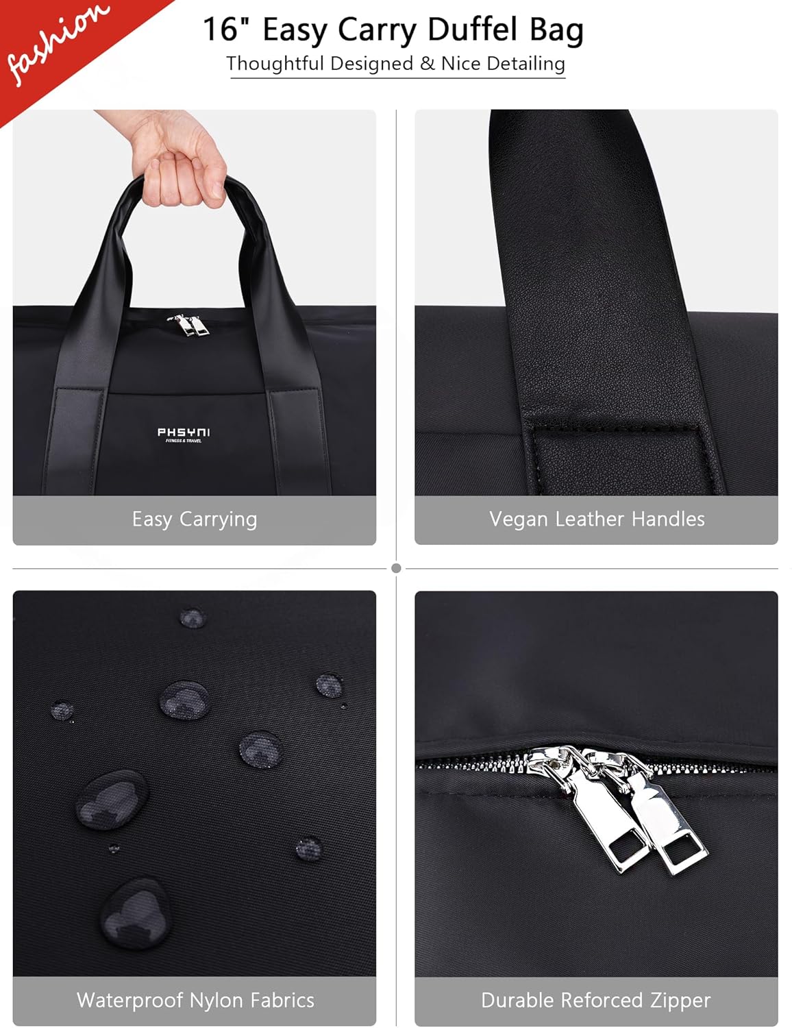 Compact Sports Gym Bag for Women & Girls and Kids, Cute Mini Duffle Bag with Wet Pocket & Shoes