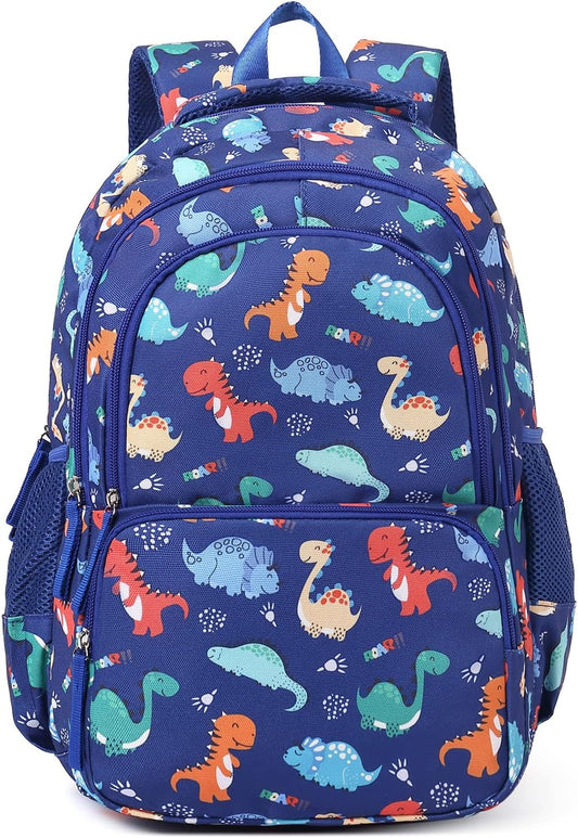 CLUCI Kids Backpack for Boys Bookbags Preschool Toddler Daycare School Bag Elementary Kindergarten Lightweight Waterproof Bluey Backpack Dinosaurs