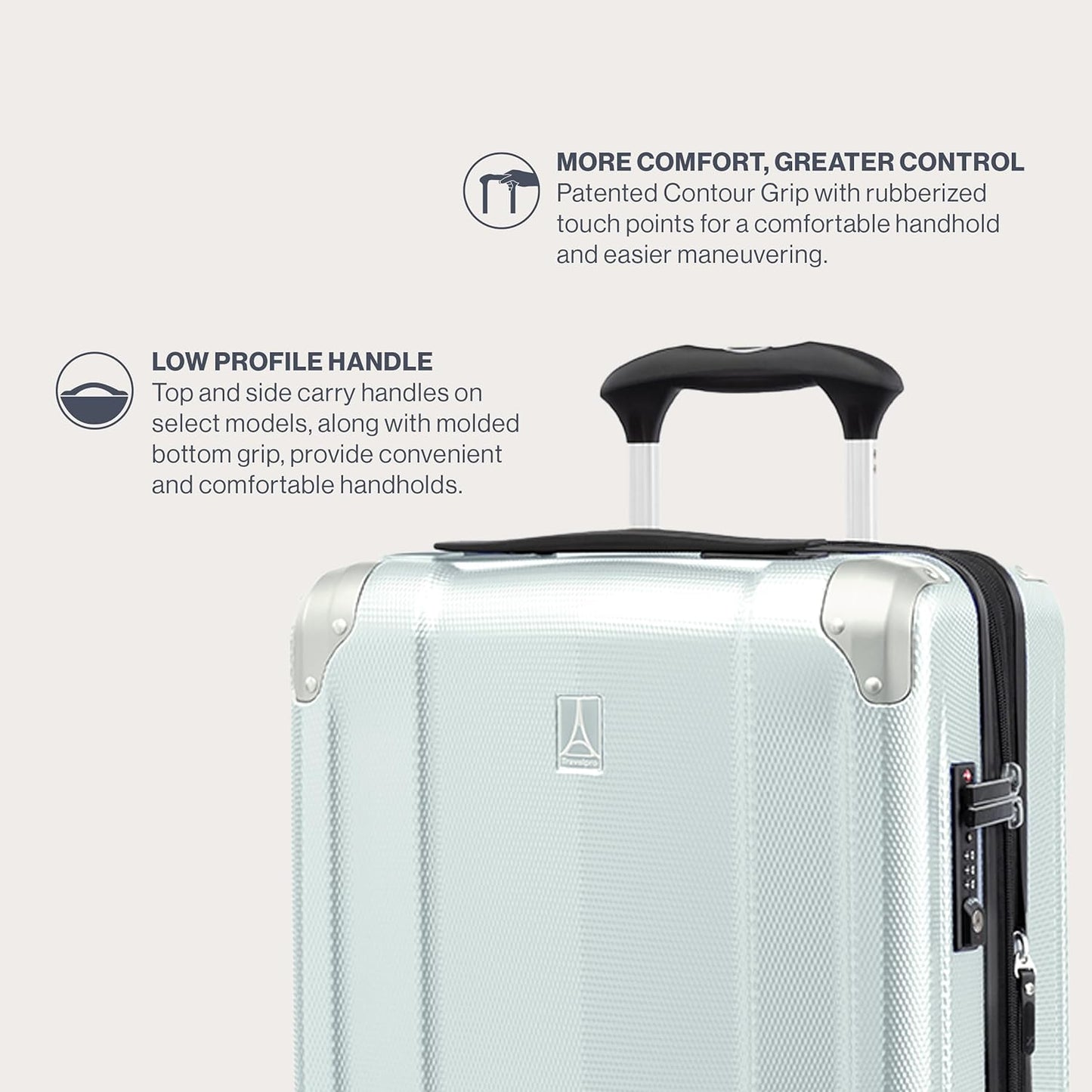 Travelpro Pathways 3 Hardside Expandable Luggage, 8 Spinner Wheels, Lightweight Hard Shell