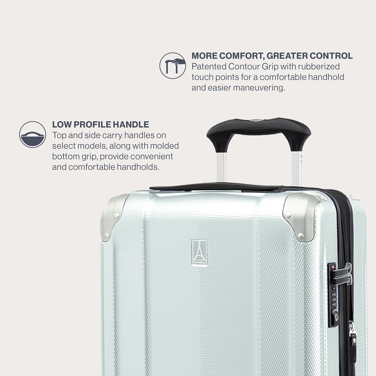 Travelpro Pathways 3 Hardside Expandable Luggage, 8 Spinner Wheels, Lightweight Hard Shell