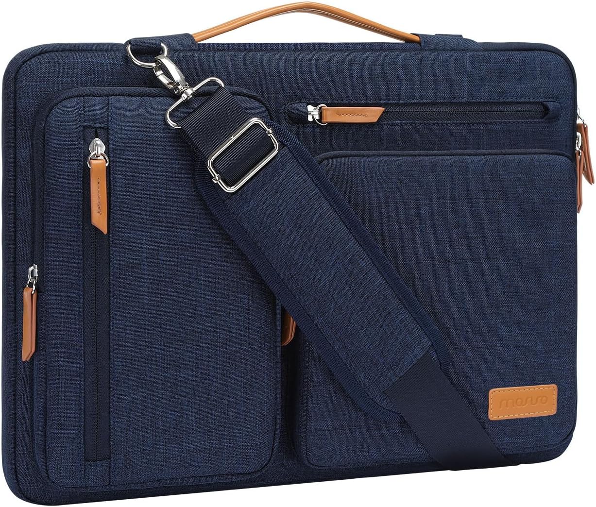 MOSISO 360 Protective Laptop Shoulder Bag,17-17.3 inch Computer Bag Compatible with MacBook, HP