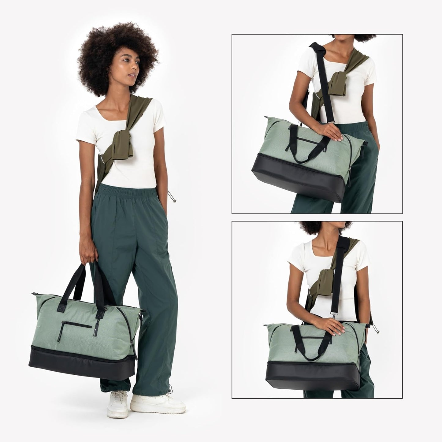 Sherpani Boston, Anti-Theft Weekender Bags,Travel Duffel Bag for Women, Carry On Tote Bag with