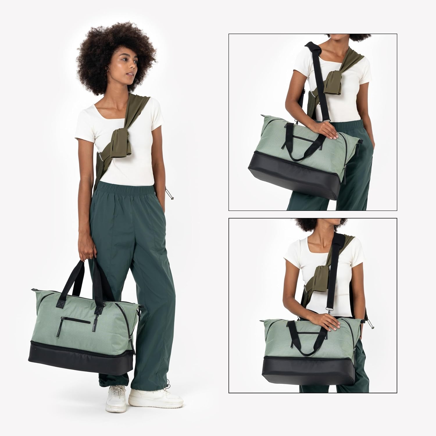 Sherpani Boston, Anti-Theft Weekender Bags,Travel Duffel Bag for Women, Carry On Tote Bag with