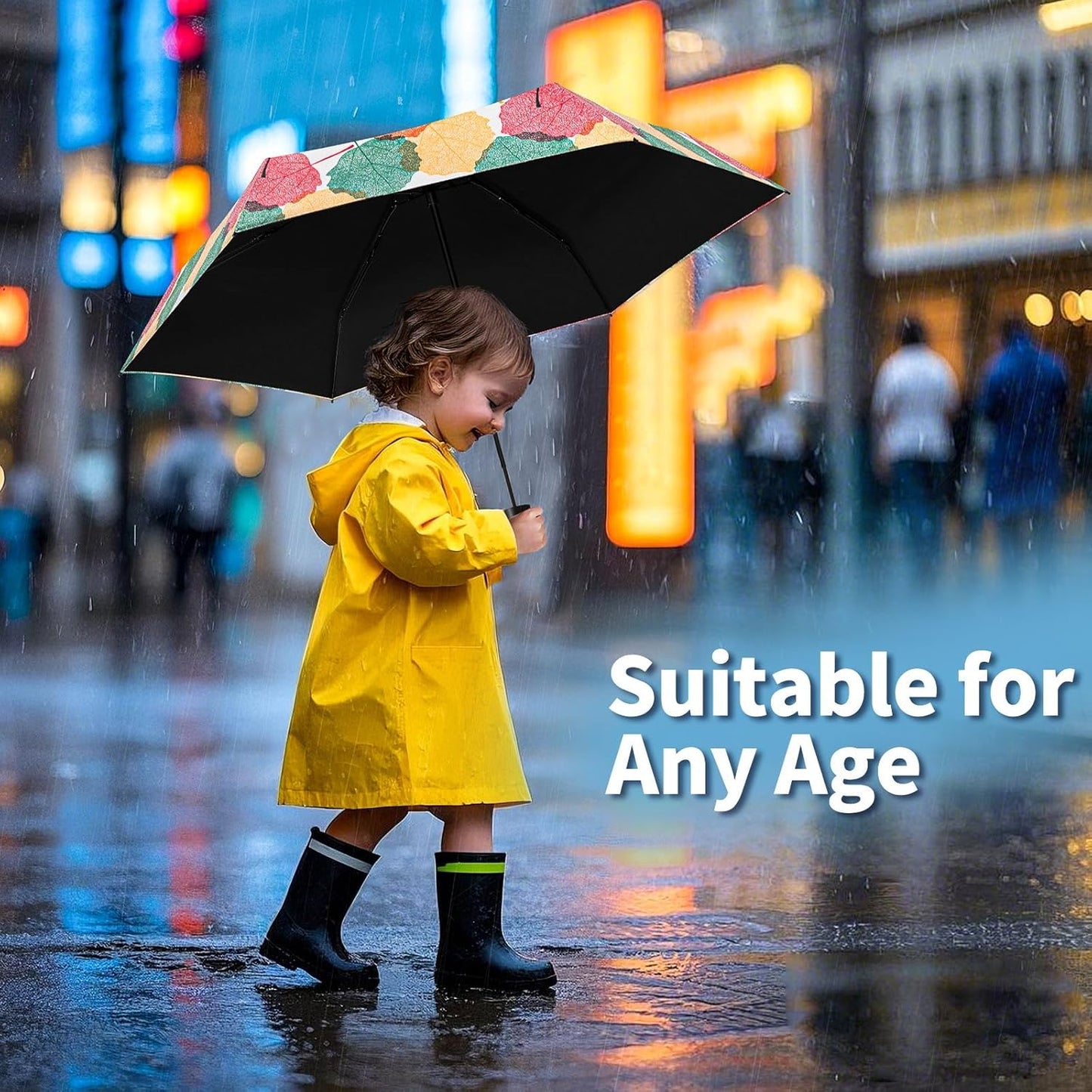 Yoobure Small Mini Umbrella with Case Light Compact Design Perfect for Travel Lightweight Portable Parasol Outdoor Sun&Rain Umbrellas