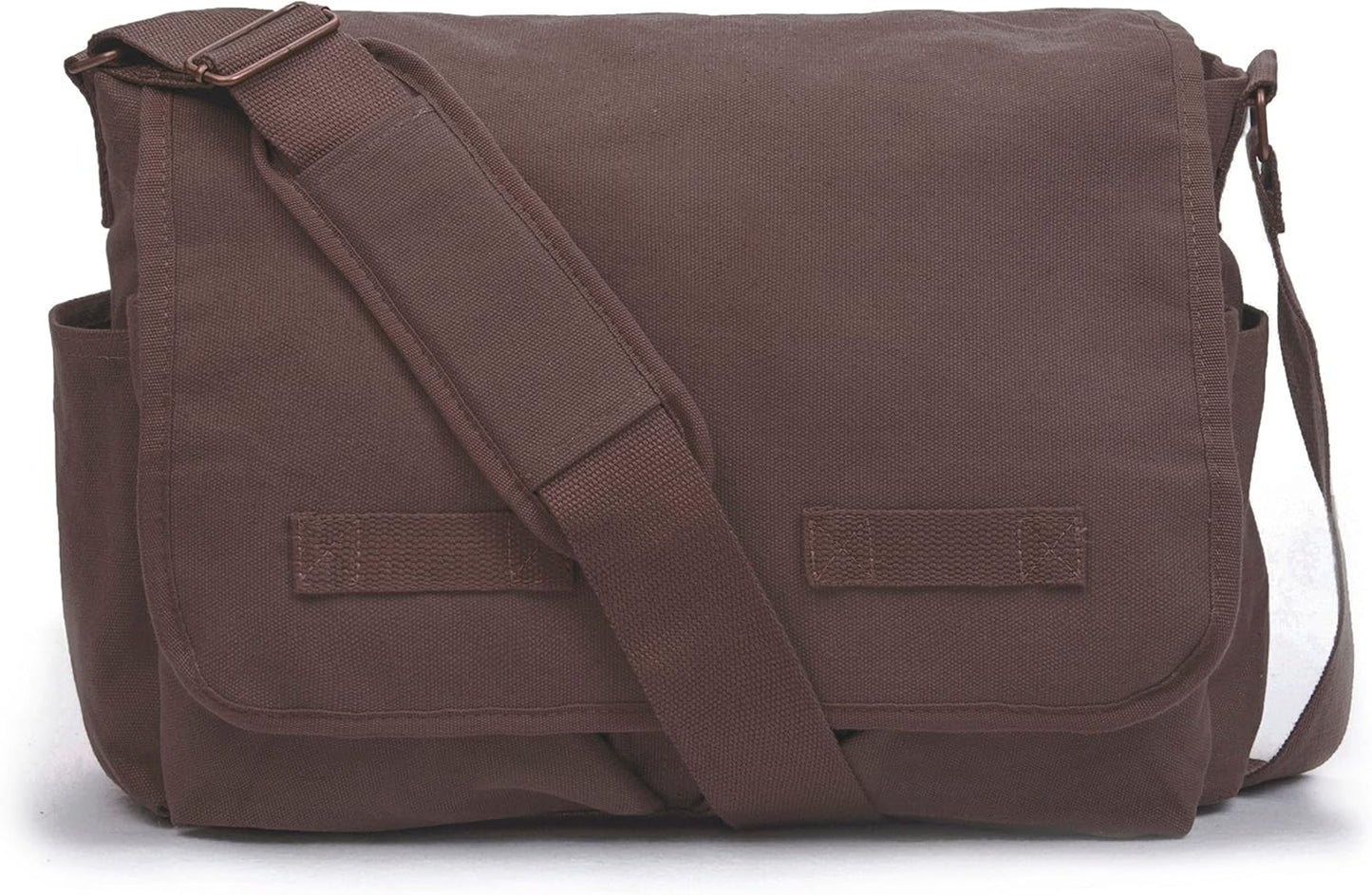 Sweetbriar Classic Vintage Messenger Bag - Original Heavyweight Cotton Canvas Shoulder Bag with