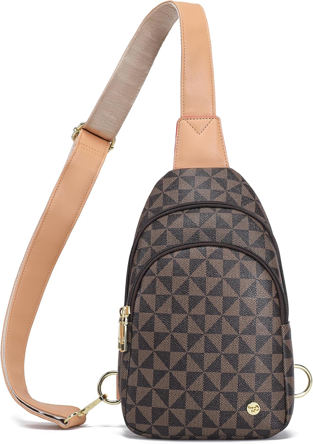 INICAT Crossbody Sling Bags Travel Cross Body Purses Faux Leather Fanny Packs Chest Bag for Women