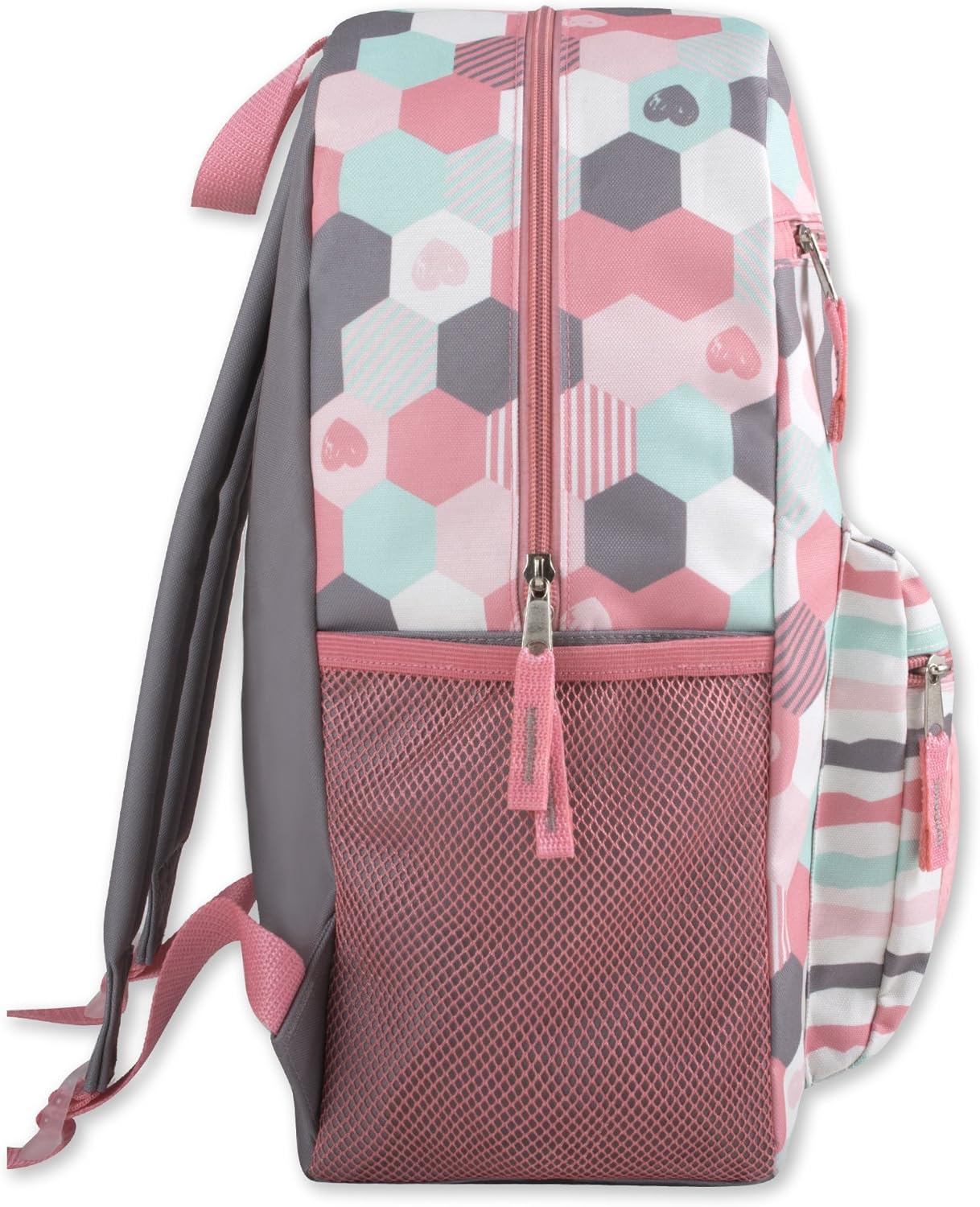 Trail maker 17” Kids Character School Backpacks Plush for Girls with Side Pockets, Padded Straps
