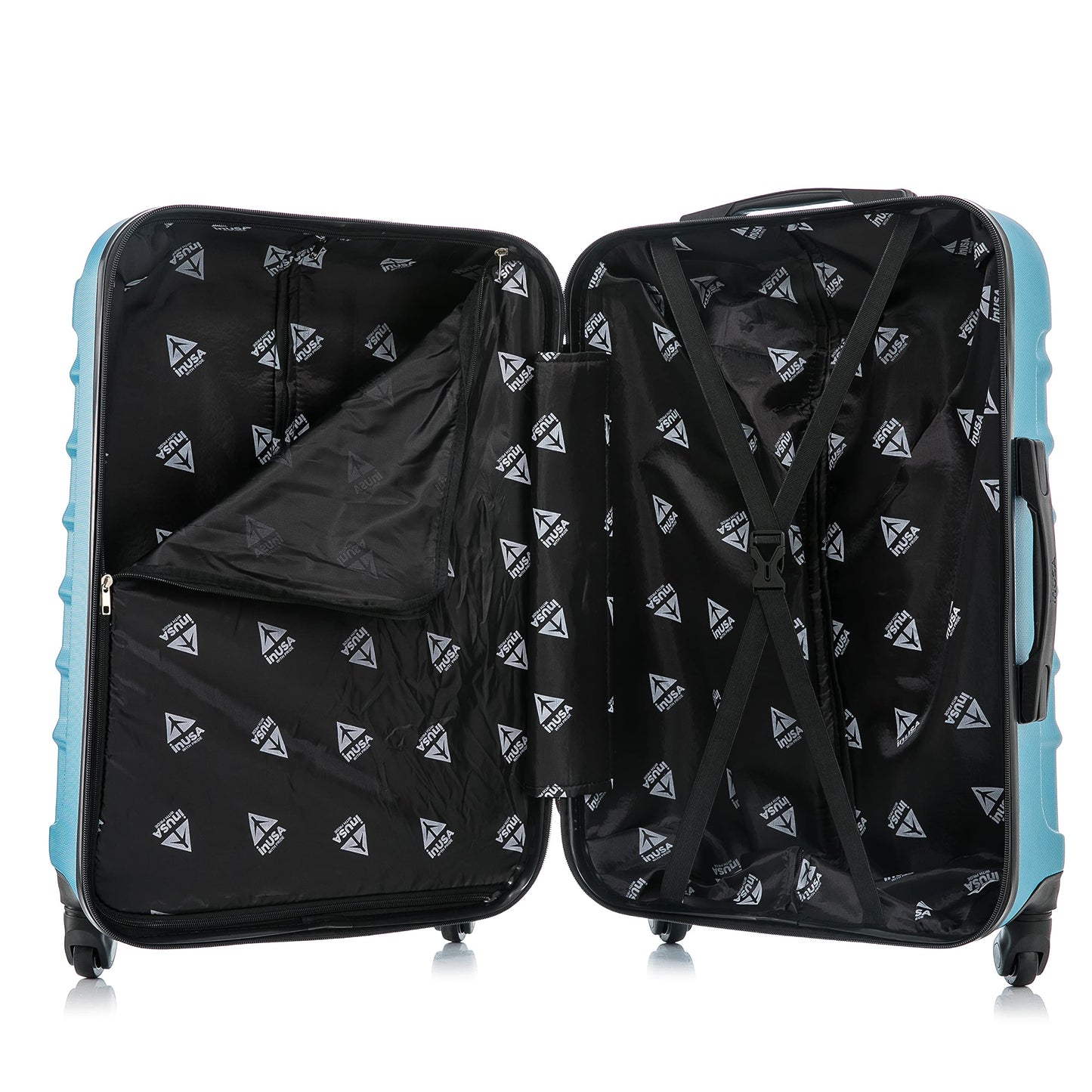 InUSA ENDURANCE 20-Inch Carry-On Hardside Spinner Luggage Lightweight Teal