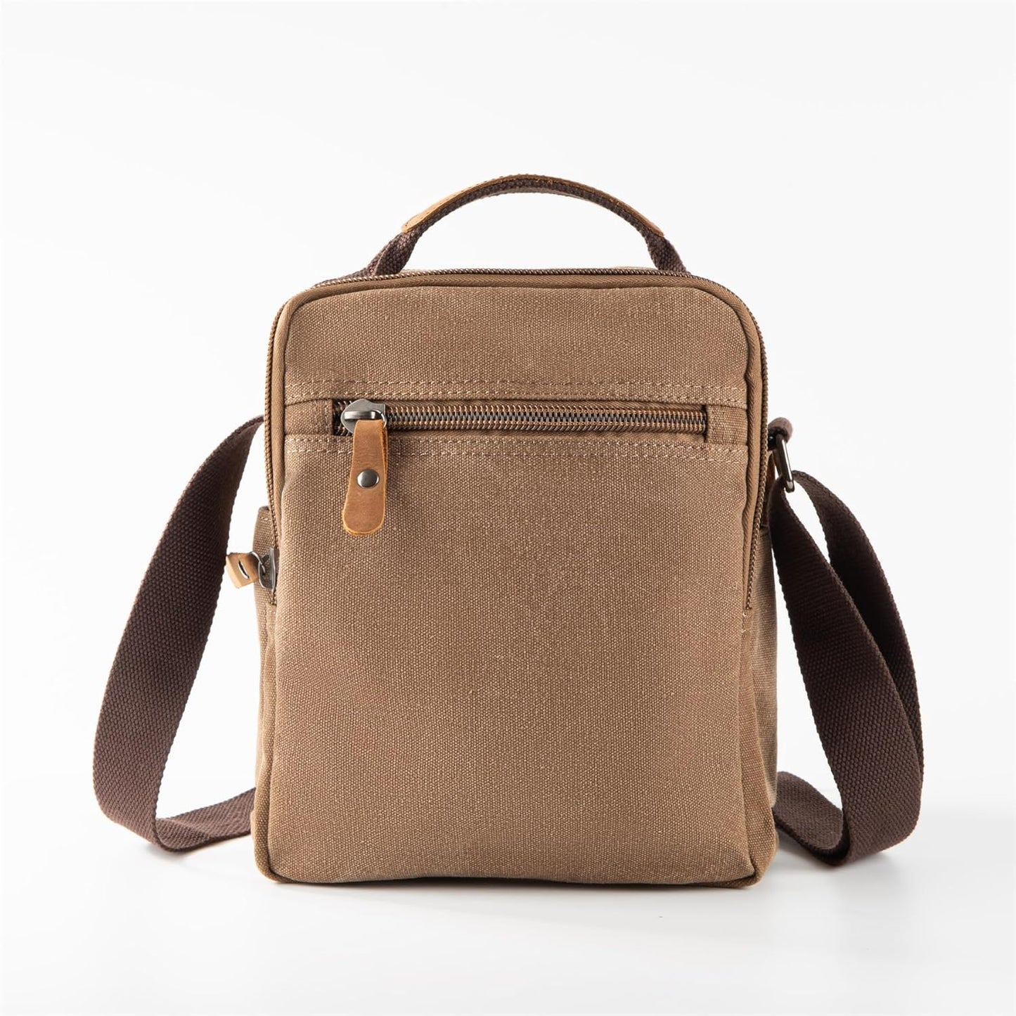 Sechunk Small Canvas Shoulder Bags Messenger Bag Travel Bag Business Bag Working Bag For Men Women