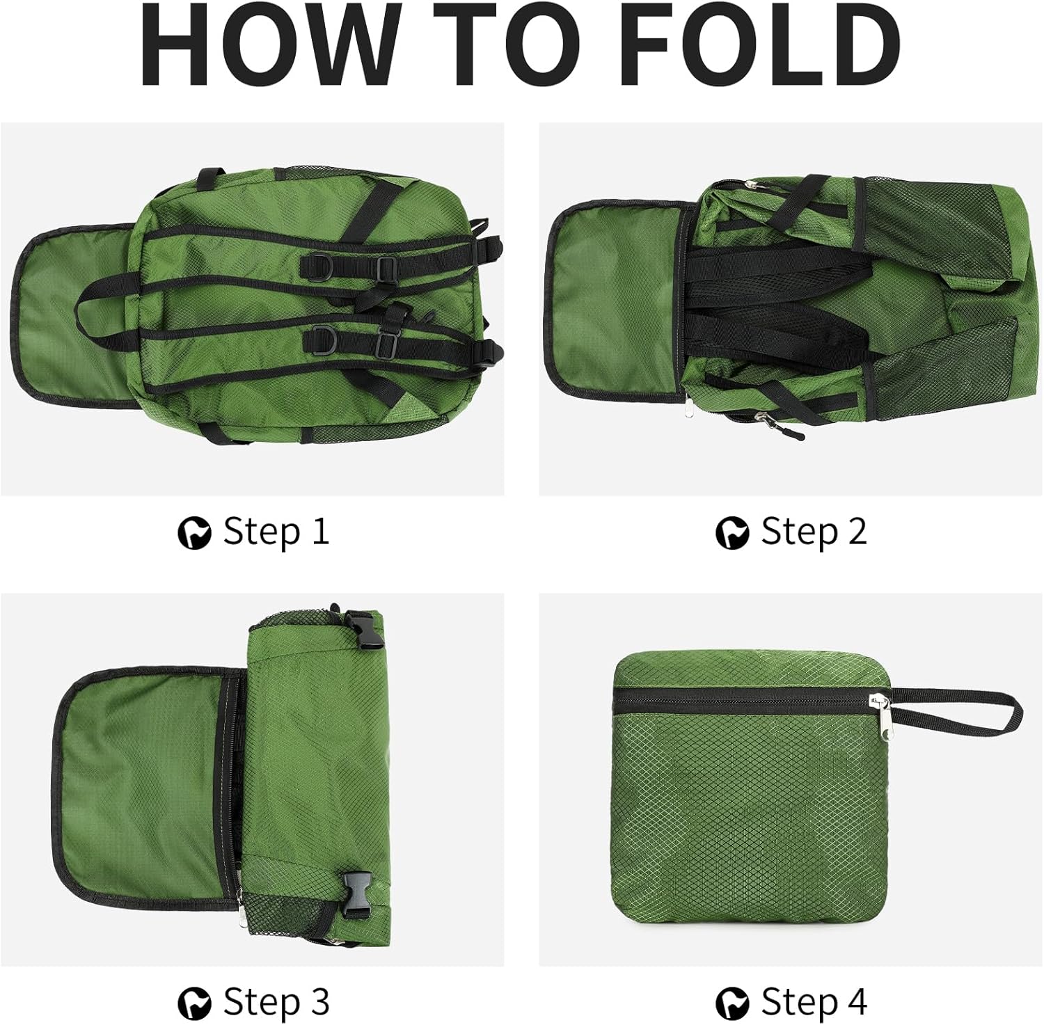 Small Hiking Backpack 15L Travel Lightweight Hiking Packable Daypack Water-Resistant Foldable