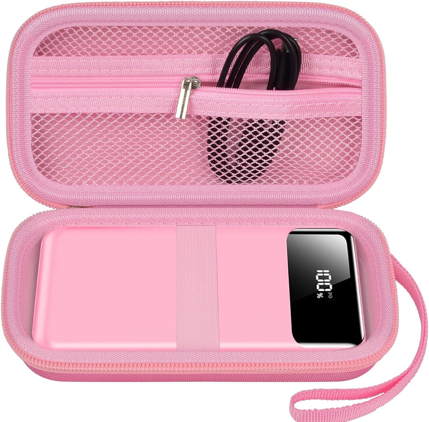 Portable Bank Charger Case for OHOVIV for SABANI for Charmast for VRURC for YILANS for CFIAI for LOVELEDI for RGVOTA for Miday for RONEGN for POIYTL for IAPOS Fast Charging Battery (Pink)